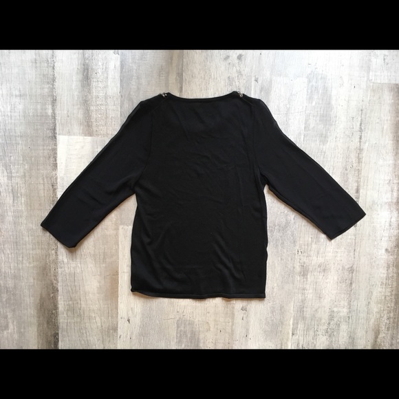 NWOT Limited Beautiful Jeweled Neckline Sweater - Picture 5 of 8